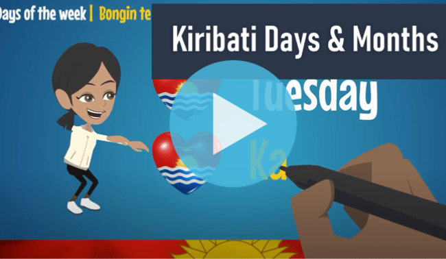 Kiribati words for Days and Months