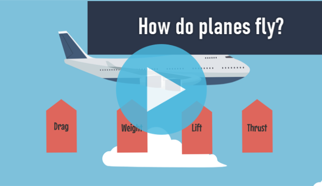 How do planes fly