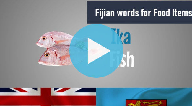 Fijian words for food items
