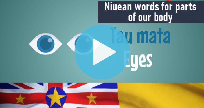 Niuean words for parts of our body tile