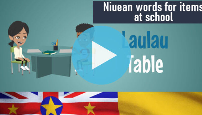 Niuean words for items at school