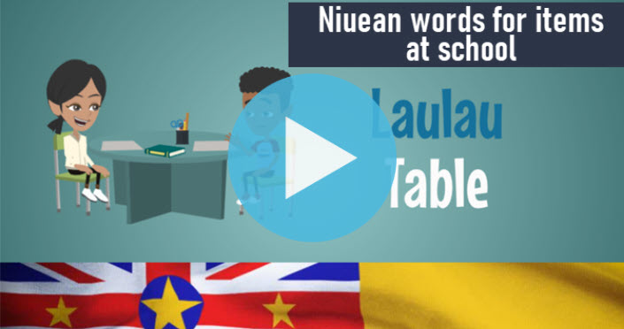 Niuean words for items at school